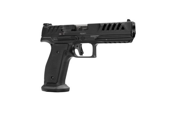 Steel framed, full-size optic-ready 9mm pistol with night sights.